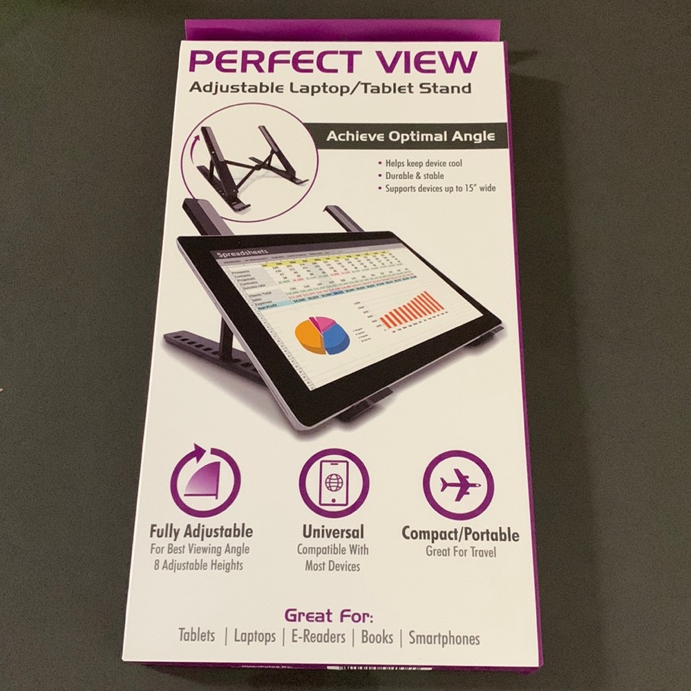 Laptop tablet adjustable stand new